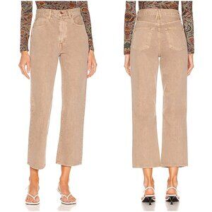 SLVRLAKE London Crop Jeans size 31 12 warm neutral taupe straight leg